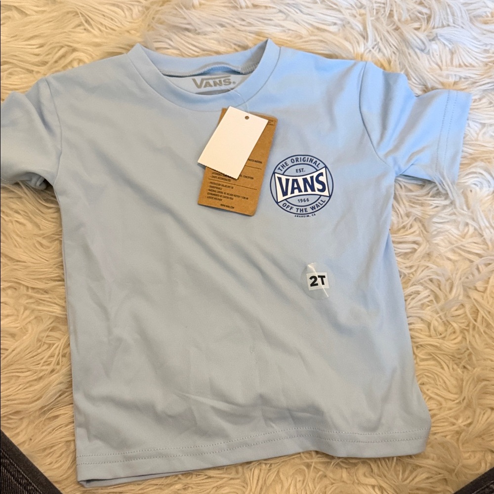 Vans Light Blue Kids Short Sleeve Tee